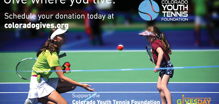 Change lives through tennis – schedule your Colorado Gives Day Gift to the CYTF today